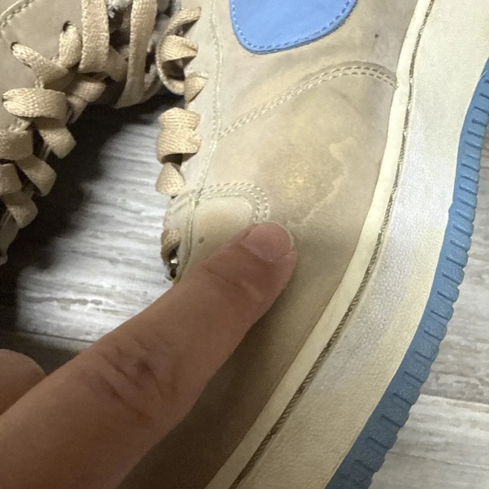 Nike Air Force 1 Low '07 AF1 Linen University Blue Men 12 2006 Shoes 315122-241